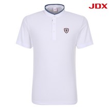 JDX 남성 배색 포인트 헨리넥 티셔츠 X2SMTSM43WH