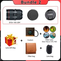 캐논 렌즈 카메라 EF24105mm F4L IS II USM DSLR SLR EOS 5D 6D Mark IV III 90D 80D 70D 60D 850D 800D 250D Rebe, 3.Canon EF - Bundle 2