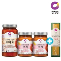 청정원 스파게티소스 토마토600g 1개+로제300g 2개+증정 면500g 1개, 단품