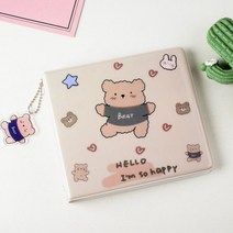 20 용량 하드 CD 케이스 홀더 휴대용 DVD 바인더 홈 앨범 정리 홀더, WHITE