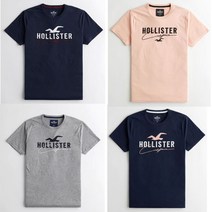 (뉴욕1) NEW/ 홀리스터 남자 NEW 로고 자수 반팔티 (9종칼라)
