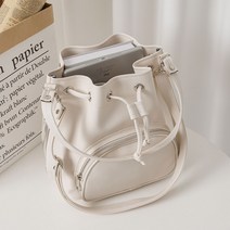 엔도르시 여성용 빅포켓 투웨이 심플 버킷백 EBA740