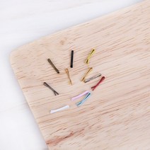 짱패브릭 인형) 2개) 11mm 인형 실핀 오비츠11 머리핀, 블랙