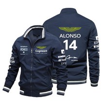 2023 애스턴 마틴 포뮬러 원 F1 자켓 AM14 Fernando Alonso Jack Van F1 레이싱 자켓 오토바이 사이클링 유니폼 자켓, 02 zang qin_01 S, 1개
