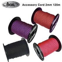 베알 보조자일 2mm 120m 코드슬링 로프 암벽등반 등산 로프, Red