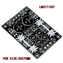 전압조절기AC-DC LM317 가변 전압 레귤레이터 전력 포지티브 네거티브 듀얼 파워 앰프 용 5V 12V 24V 모듈, 01 PCB board