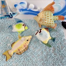 여름 바다 파도 열대어 물고기 바다 그물 인테리어 소품 디자인 아이디어 상품, 갈매기 돛단배