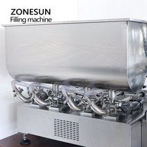 고점도 충진기 소분기 주입기 ZONESUN 자동 페이스트 충전 기계 공압 피스톤 펌프 병 꿀 손 소독제 액체, 02 220V