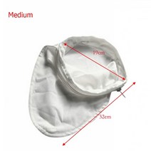 재사용 가능한 패브릭 메쉬 필터 너트 우유 가방 소쿠리 여과기 콩 주스 허브 차 콜드 브루 드립 커피 필터 주방 도구, m(가방만)