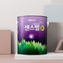 미소페인트]센스멜골드 약4리터 목재/철재 유성 에나멜 페인트, 무광-백색(3.78리터)