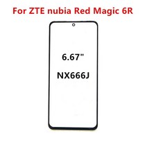 ZTE Nubia Red Magic 6 6R 6S Pro 7 터치 스크린 LCD 디스플레이 전면 유리 패널 커버 수리 부품 교체 + OC, 한개옵션1, 02 For Red Magic 6R