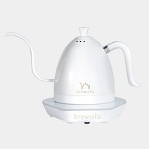 브뤼스타 전기드립포트 온도조절 무선포트 전기주전자 올화이트, 600ml