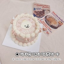 디자인 개이크 강아지 고양이 반려동물 주문제작 닭고기 오리고기 레터링 케이크 멍냥스푼, 닭, L