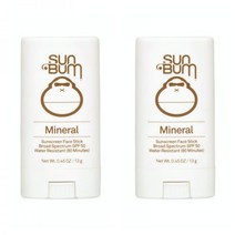 Sun Bum Mineral Sunscreen 썬범 미네랄 썬스크린 SPF 50 페이스 선스틱 0.45oz(13g) 2팩, Face Stick