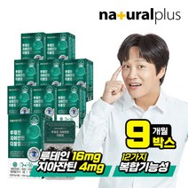 [내츄럴플러스] 차태현 루테인 지아잔틴 더블업 16대4 비율 9박스(9개월분) /비타민 미, 상세 설명 참조, 상세 설명 참조