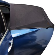 뒷자리 차량용 햇빛가리개1+1 창문 차 방충망 카 모기장 자동차 용품 뒷자석 뒷유리 자외선차단 암막 국산 방수 방습 라이크라 메쉬 고급 해가림 99%호환 차박필수 대형차 SUV포터, 블랙, 1세트