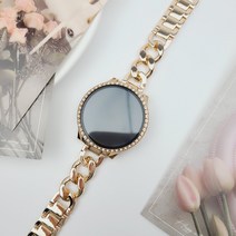 와니즈 갤럭시워치5 4 호환 체인 브레이슬릿 풀커버 세트, 03.로즈골드