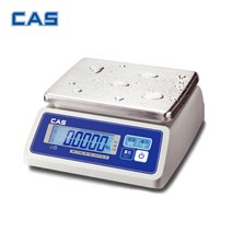 CAS 카스 방수 전자저울 SWII-6CW 6kg (2g) LCD 건전지타입 방수저울 수산시장 계량