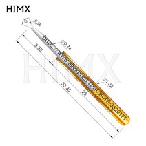 100pcs PL75-F1 프로브 바늘 개폐식 스프링 포고 핀 골무 0.74mm 황동 니켈 도금 1.02mm 길이 33.35mm, 한개옵션0