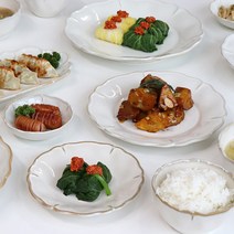 북유럽 올리브 플라워 파스타 샐러드볼 예쁜 그릇 디저트 접시 유럽풍 브런치, 찬기_2호(13.5cm)