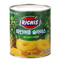 리치스 파인애플 슬라이스 3kg 디저트, 1개