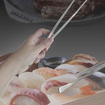 프리미엄 샤틴 스텐 데일리 주방 캠핑 요리용핀셋 고기집게 (30.7cm)