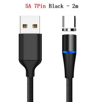 자기 케이블 -C USB 고속 충전 C Xioami 11 10 T 9 8 Lite Redmi 9T Note S Pro Google Pixel 6 4A 5, [03] 2m Black Cable, [03] With iOS Plug