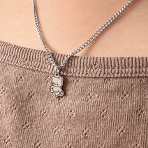 발그레 곰돌이 미아방지 목걸이, 38cm