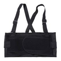 프리미엄 웨이트 리프팅 벨트 조절식 허리 지지대 보조기 운동 스포츠 허리 스트랩, 엘, 나일론, 검정