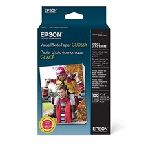 Epson Value 포토 페이퍼 광택 10.2cm x 15.2cm(4x6인치) 100장 (S400034) 3팩