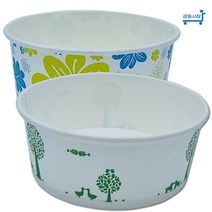 380cc 520cc 750cc 종이용기 100개 일회용 종이 밥그릇 국그릇, 종이용기컵 380cc 100개(50x2줄), 1개