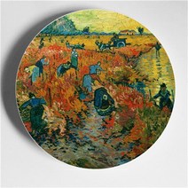 플레이팅접시 수입그릇 예쁜 디저트 명품 그릇 반고흐 그림 도자기 장식 벽걸이 플레이트 6/7/8 인치 시, [31] 31, [01] 8 inch