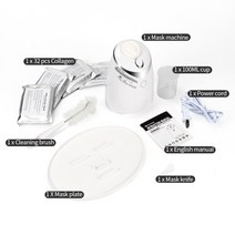갈바닉 진동 클랜저 피부 관리 미용 기기 자동 얼굴 마스크 메이커 기계 diy 야채 과일 우유 자체 제작 마스크 페이셜 뷰티 장치 스킨 케어 홈 스파, 협력사, AU 플러그