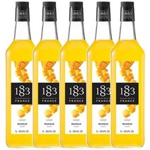 동서 식품 1883 망고시럽 1000ml 스무디 칵테일 홈카페 에이드, 5개