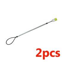 작살총 가방 당 2pcs 낚시 90cm 스피어 3 프롱 스피어 헤드 포크 작살 팁 미늘