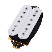 6현 일렉트릭 기타 픽업 험버커 듀얼 인라인 조정 가능 12개세트 육각 나사 화이트, 01 Neck Pickup