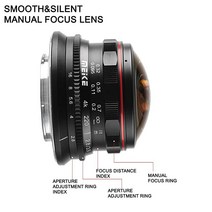 MEKE 3.5mm f2.8 220도 수동 초점 원형 어안 렌즈 올림푸스 파나소닉 루믹스 M4/3 MFT 마운트 카메라 GH4 GH5 GH6 OM1 호환