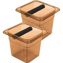 Sifei 아크릴 가정용 커피 넉박스 2L, 2개, 브라운