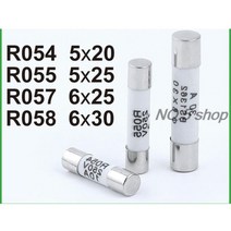 100Pcs 세라믹 퓨즈 튜브 RO55 블 코어 5x25mm 1A 2A 3A 4A 5A 6A 8A, 01 R058  6x30_01 25A  100Pcs