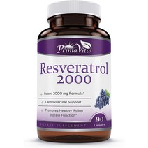 Norax Labs Resveratrol 2000mg 레스베라트롤 90캡슐, 1개
