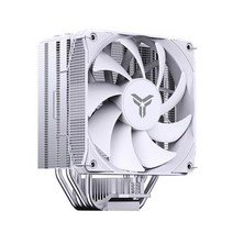 무소음 cpu 쿨러 공랭 팬 수냉식JONSBO-PISA CPU 히트 싱크 팬 FDB 베어링 냉각 라디에이터 5V 3 핀 ARGB, 01 White_03 RGB_02 White