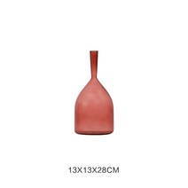 거실장식화병 모란디 북유럽풍 컬러 3대 양성함 꽃병 응접실이 있다 티테이블 침실 현관 실내 수반 2262070554, 브라운 유리화병