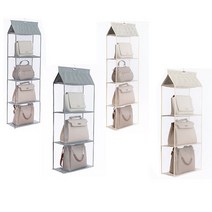 [천삼백케이] [도매짱] 명품 가방 정리함 행거 걸이 보관함 정리대 수납 보관, 아이보리4단