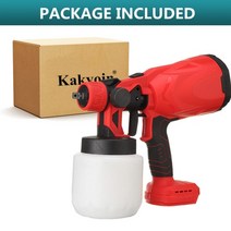 골프공도장 에어리스도장기 뿜칠 도장 후끼 페인트 후끼 분체도장 에어리스 도장기 spray gun 페인트후끼 800w 무선 스프레이 건 high power electric 5, 협력사, 배터리 없음