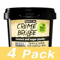 Beauty Jar 크렘 브륄레 코코넛 슈가 파우더 젠틀 스크럽 Creme Br?lee Gommage Doux 120G 4개