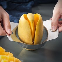 망고절단기 핵제거기 분할 스테인리스 스틸 망고깎이칼 껍질 벗기기 전용칼, 스몰 망고커터