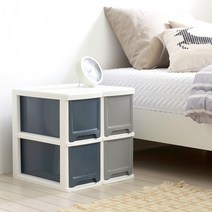 모던컬러 슬림 틈새 서랍장 (2단/3단/4단/5단/6단/7단/8단), 2단, 화이트(투명)_바퀴 미포함