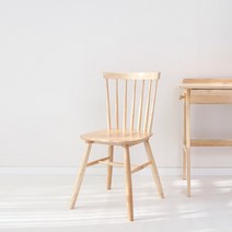 라벤트 원목 라운드 등받이 의자 (2color), 내추럴 색상 (원목색)