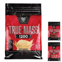 BSN 비에스엔 트루매스 1200 프로틴 웨이트게이너 신타 게이너 체중증가 단백질 파우더 15 SERVING 대용량 포대 4.6kg 1개, 바닐라