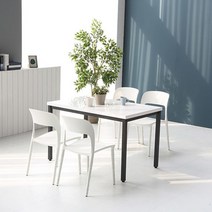 모던/빈티지 4인용 철제 카페 테이블 100cm (3종) 자취방 가정용 식탁 거실, 빈티지